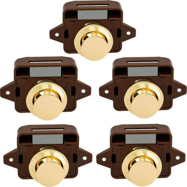 5 Pack Keyless Snap Buttons Door Closure Rv Motorhome Caravan Cabinet Boat Mot Carousel 1