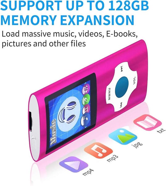 Mp3 Player With Bluetooth 5.0 Ultra-thin 1.8 Inch Lcd Screen Portable Hi-fi Carousel 2