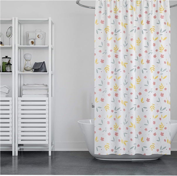 White Curtain Waterproof Mildew Proof Shower Curtainwaterproof Polyester Antib Carousel 1