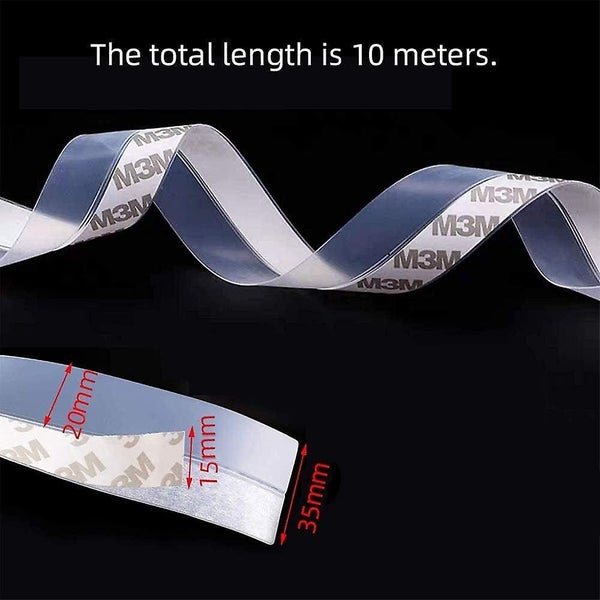 Silicone Weatherstrip 10m Transparent Self Adhesive Weatherstrip Door Bottom Carousel 2