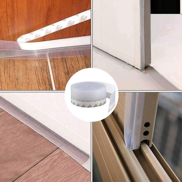 Silicone Weatherstrip 10m Transparent Self Adhesive Weatherstrip Door Bottom Carousel 5