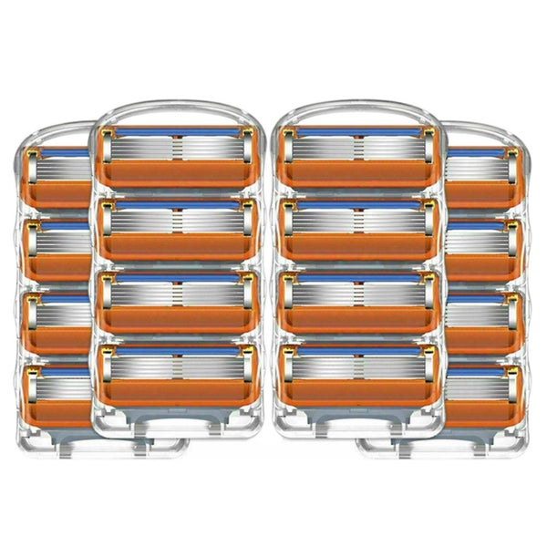 16pcs 5 Layers Razor Blade Cartridges Men Care For Gillette Fusion ...