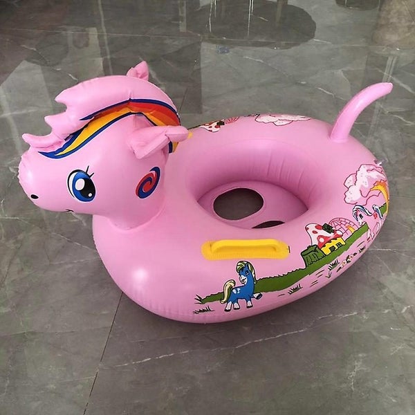 The Rainbow Horse Swimming Ringkids Inflatable Pool Buoybaby Pool Seatbaby Carousel 1