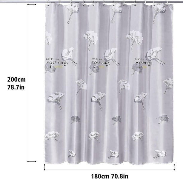 Shower Curtain Shower Curtain 180x200cm Machine Washable Polyester Shower Cu Carousel 2
