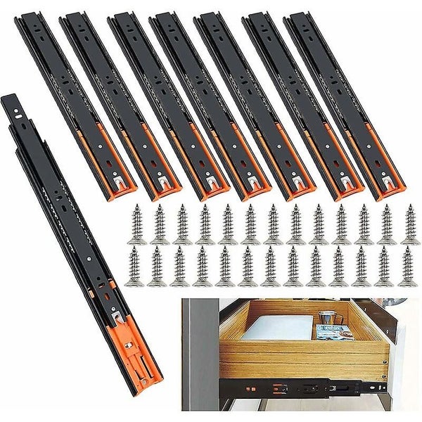 Set Of 8 Drawer Slides 250mm Ball Bearing Drawer Slides Soft And Silent Closi Carousel 1