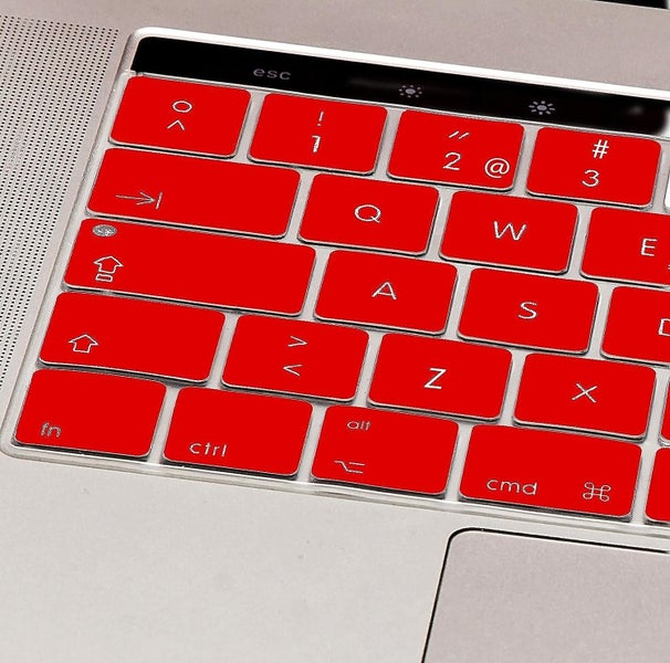 Red Mygadget Keyboard Protector For Apple Macbook Pro 13 And 15 Touch Bar Carousel 2