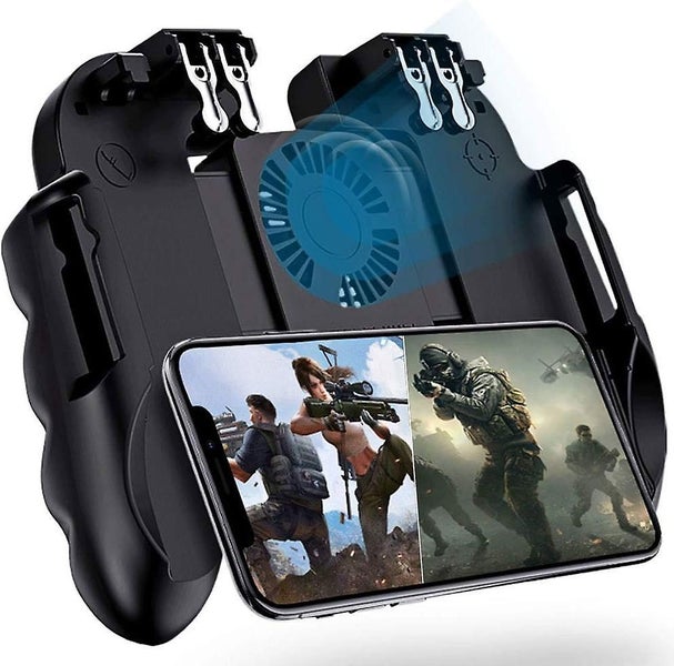 4 Trigger Mobile Game Controller With Cooling Fan For Pubg/call Of Duty/fortni Carousel 1