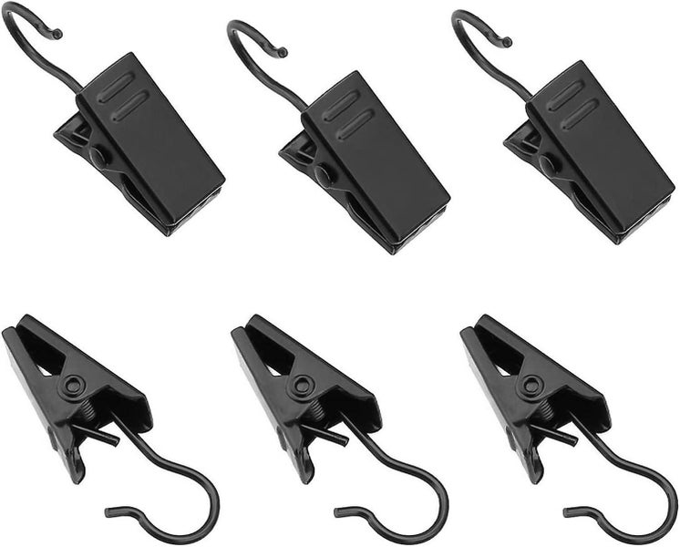 100 Pack Stainless Steel Curtain Clip Party Hanging Lights Wire Holder For Pho Carousel 1