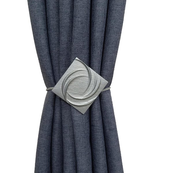 Gray Set Of 2 Curtain Tiebacks Magnetic Curtain Buckle Curtain Tiebacks For Ho Carousel 5