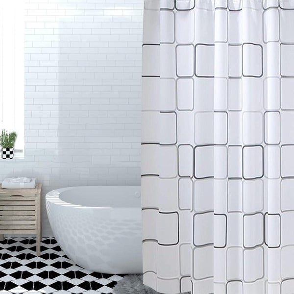 Shower Curtain Liner Mold Mildew Resistant Water-repellent Durable Peva Show Carousel 1