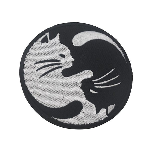 Cat Embroidered Patch Badge Embroidery Applique Iron Sew On Clothes Carousel 1