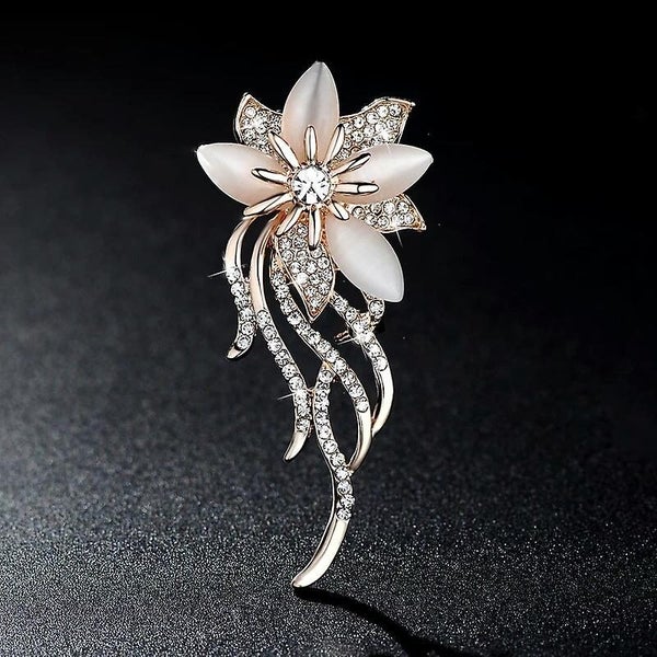 Brooch With Cat's Eye For Women Created By Brooch Chic Wedding Bouquet Carousel 1