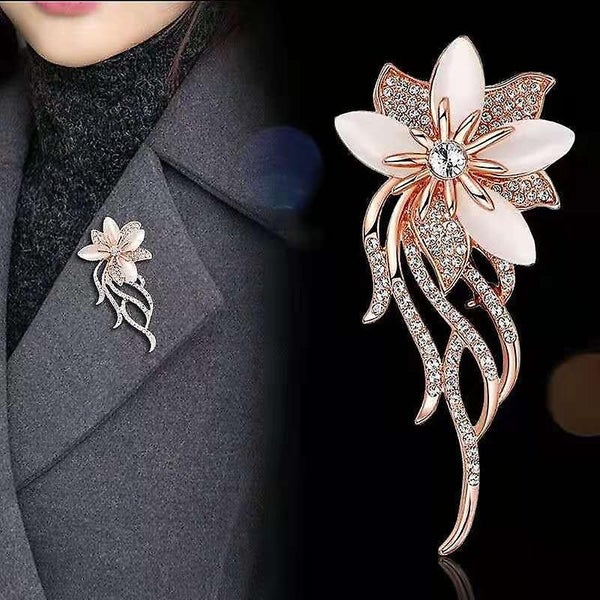 Brooch With Cat's Eye For Women Created By Brooch Chic Wedding Bouquet Carousel 2