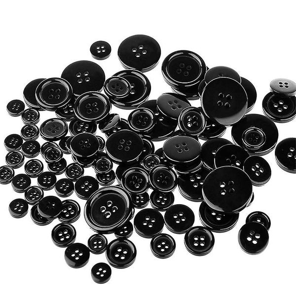 160pcs Bottons Four Eyes Resin Shirt Button Wide Edge Wide Edge Sewing Buttons Carousel 5