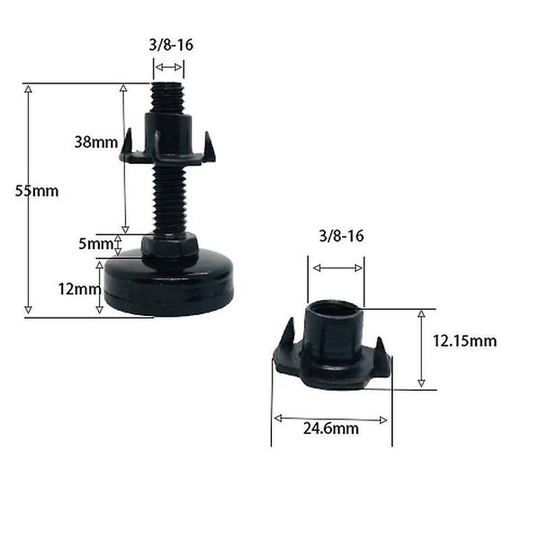 4 Pieces Jack Feet Adjustable Furniture Feet Leveling Feet Adjustable Foot Ad Carousel 2
