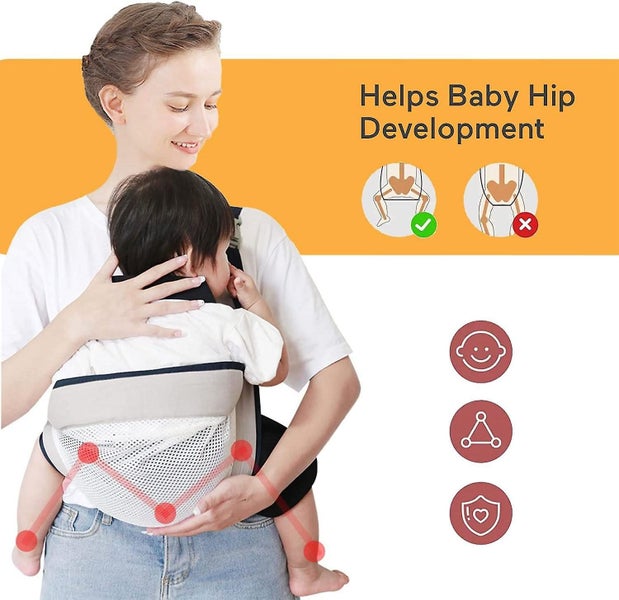 Breathable Baby Sling pink Save Effort When Going Out Adjustable Baby Slin Carousel 5