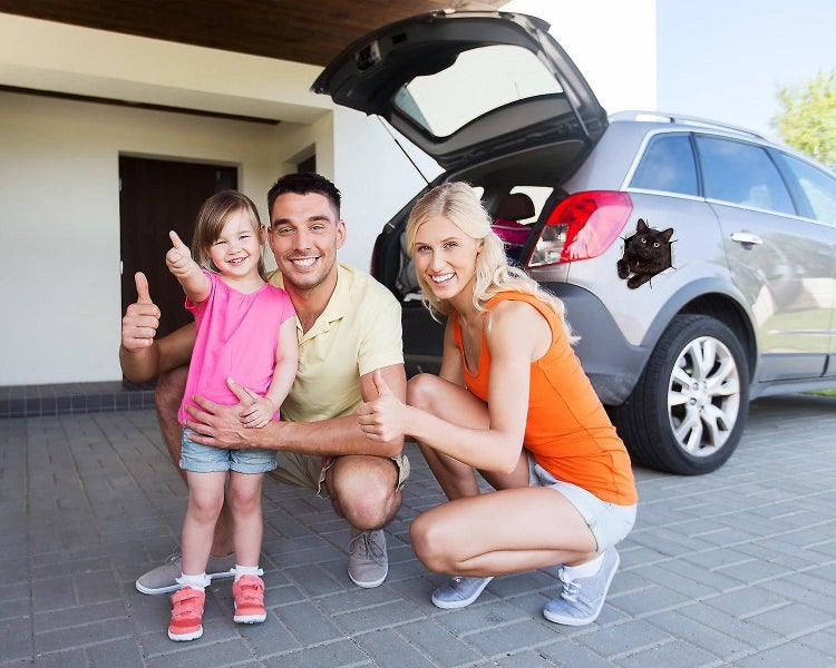 1pcs cute Cat [12.5*16cm] 3d Cat Wall Stickers Funny Decorative Stickers - Carousel 4