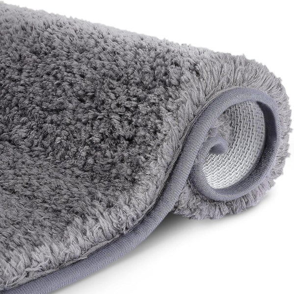 Absorbent Non-slip Bath Mat Bathroom Floor Mat Thick Fluffy Soft Polyester Mac Carousel 1