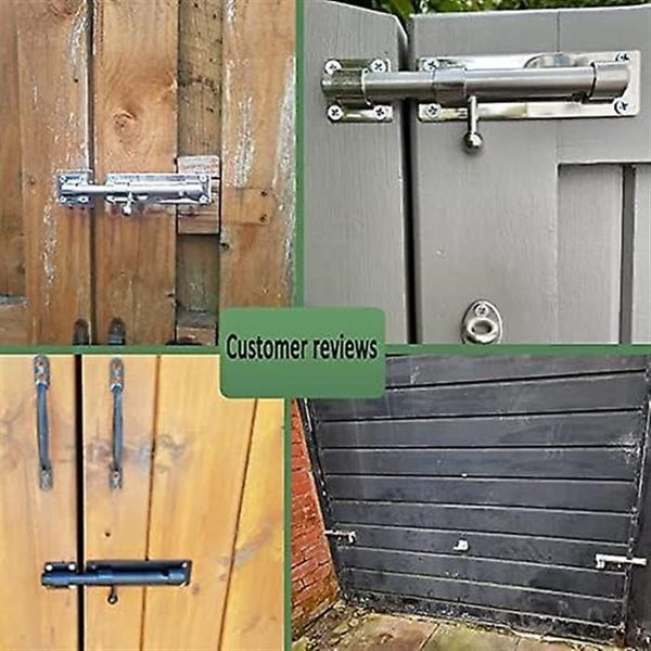 Sliding Bolt Door Latch Barrel Door Lock Exterior Door Lock With Padlock Hole Carousel 3