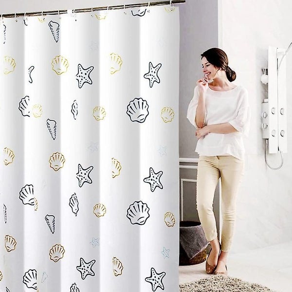 Polyester Shower Curtain 200 X 200cm Waterproof Mildew Proof Machine Wash Carousel 4
