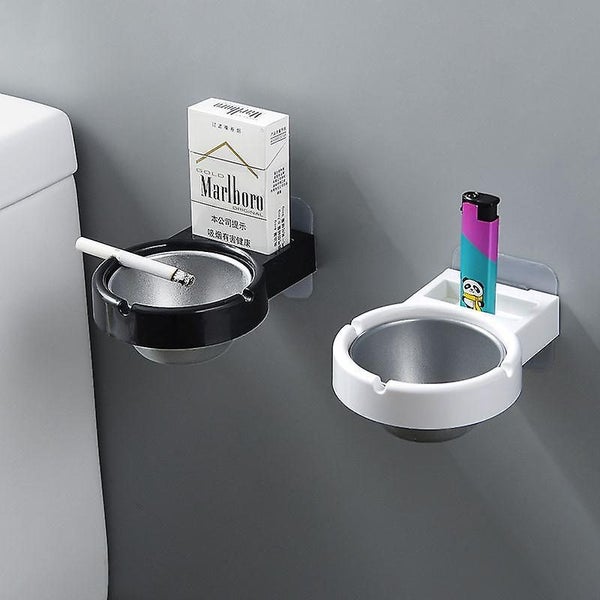 White Stainless Steel Wall Mounted Ashtray Stainless Steel Ashtray For Bathro Carousel 2