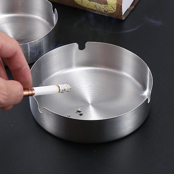 Stainless Steel Ashtray Without Lid Diameter 10cm Home Living Room Office As Carousel 2