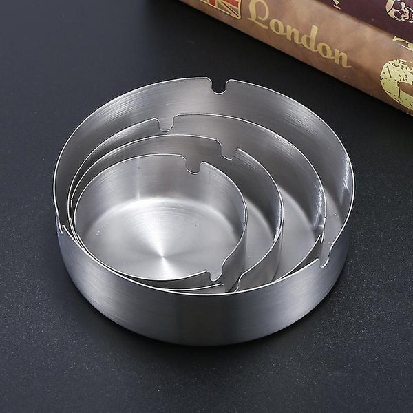 Stainless Steel Ashtray Without Lid Diameter 12cm Home Living Room Office As Carousel 5