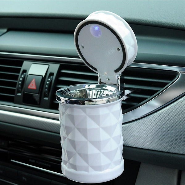 Portable Led Ashtray With Lid 2pcswhite Carousel 1