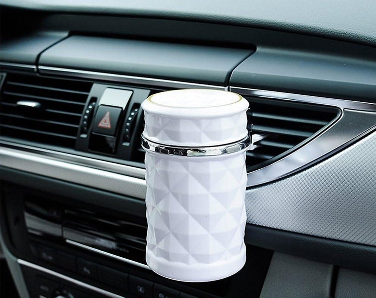 Portable Led Ashtray With Lid 2pcswhite Carousel 2