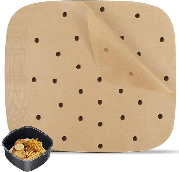 Air Fryer Baking Paper Diealles Shine 100 Sheets 21.5cm Air Fryer Paper Non- Carousel 1