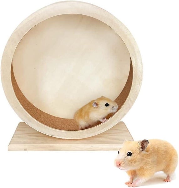 Small Animal Toy Wheel Hamster Exercise Wheel Hamster Wheel Silent Wooden H Carousel 1
