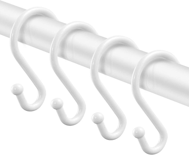 12 Pieces Rust Resistant Metal Shower Curtain Hooks S Shape Hooks Hangers For Carousel 1