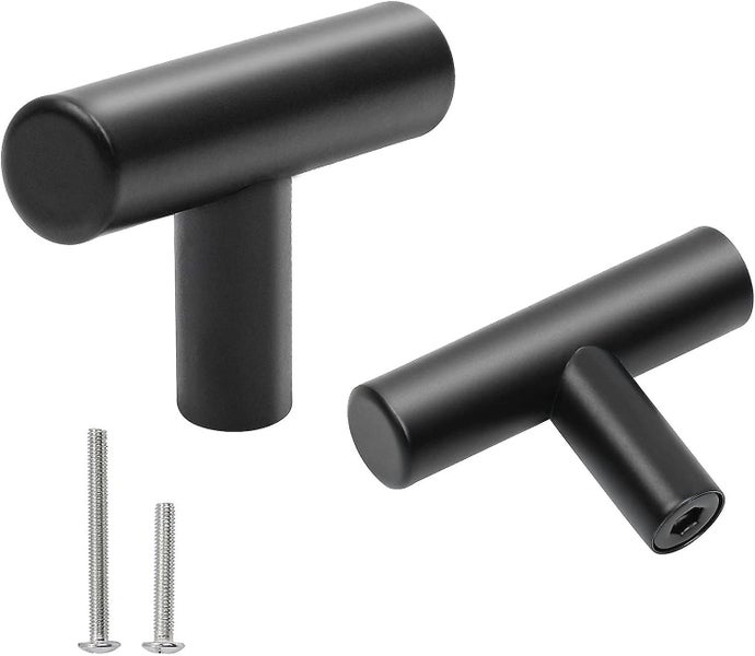 Set Of 20 Kitchen Cabinet Handle Drawer Knob Cupboard Door Black Stainless St Carousel 1