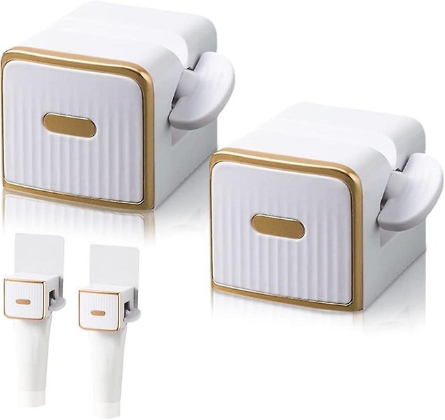 2 Pack Toothpaste Squeezer Wall Mounted Toothpaste Dispenser Bathroom Rollin Carousel 1