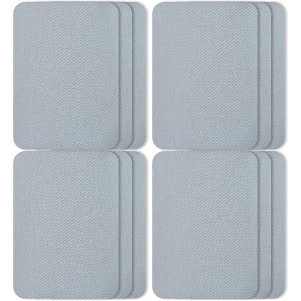 12 Pieces Iron-on Patches Square Fabric Iron-on Patches Kit Repair Patches Ir Carousel 5