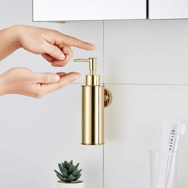 Wall Mounted Stainless Steel Soap Dispenser For Bathroom Kitchen Home Decor Carousel 2
