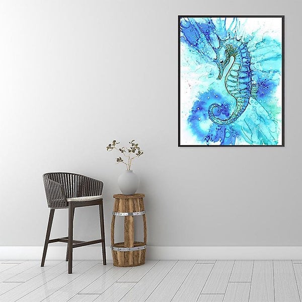 Diamond Painting Full Rhinestones Blue Seahorse Animals Diy Diy 5d Diamond Em Carousel 2