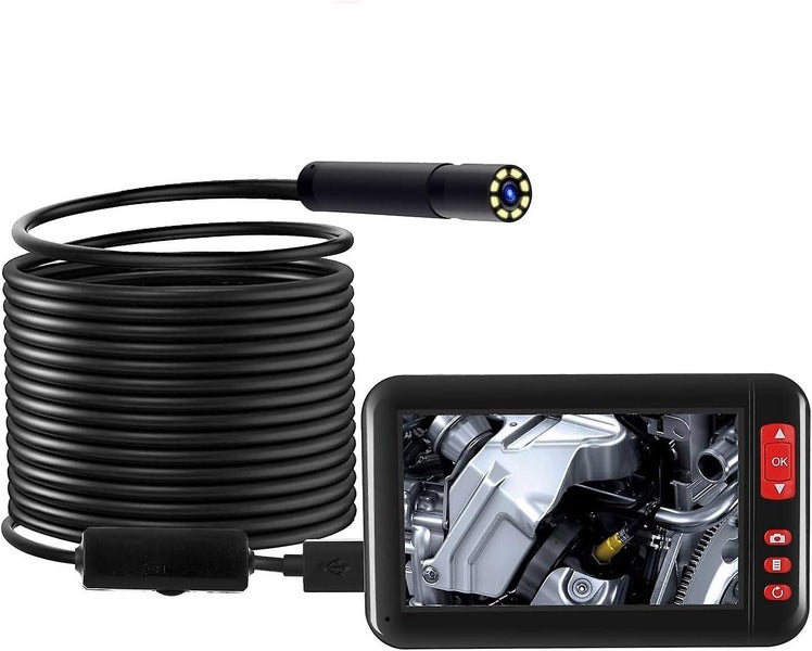 Maso 10m Industrial Borescope 4.3 Color Lcd Display F200 1080p Hd Waterproof Carousel 1