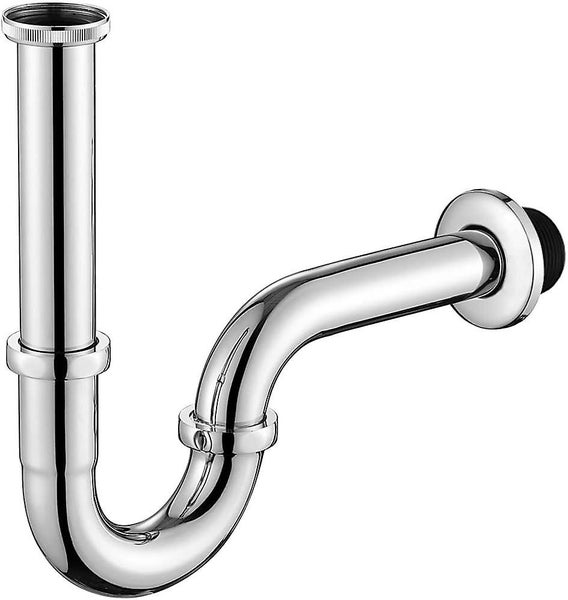 Universal Sink Trap 1-1/4x32mm Tube Trap Odor Proof Stainless Steel Chrome Carousel 1