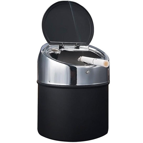 Stainless Steel Ashtray With Lid Portable Windproof Large Capacity Anti-scrat Carousel 2