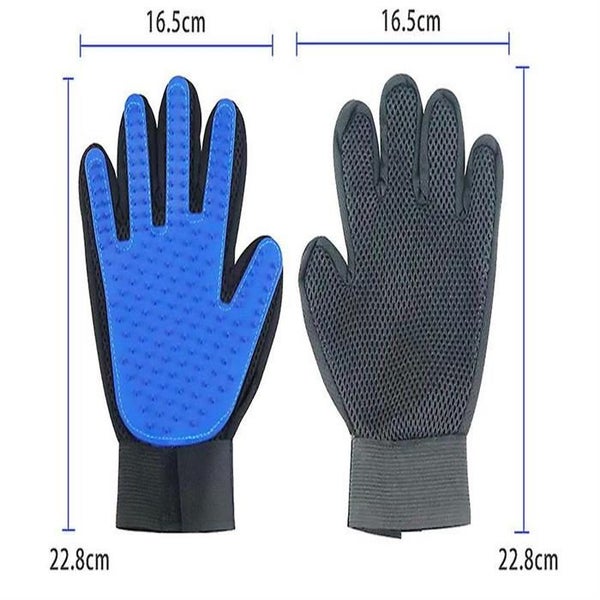 Pet Dog Cat Grooming Gloves pink Efficient Pet Hair Removal Gloves Massage T Carousel 2