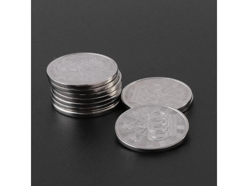 10pcs 25*2mm Game Token Stainless Steel Arcade Game Coin Crown Tokens Carousel 1