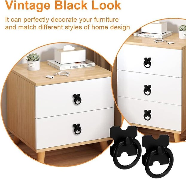 Drawer Handles And Ring Pull 4 Pcs Vintage Drawer Knobs Pulls Handles Antique Carousel 5