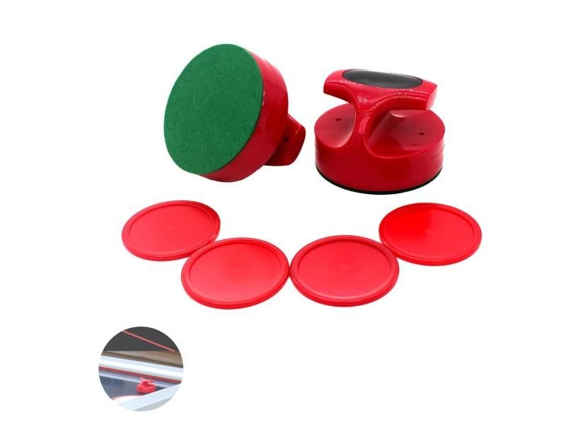 Air Hockey Puck Paddle Ball Paddles Red Pusher Set Handles Carousel 1