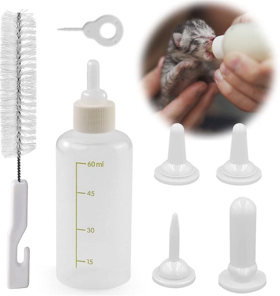 Kitten Bottle Newborn Kitten Bottle Unweaned Puppy Bottle Teats And Cleanin Carousel 1