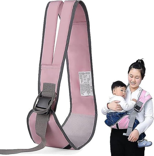 Reflective Strip Designer Baby Strap pink Portable Ergonomic Baby Strap Ad Carousel 1