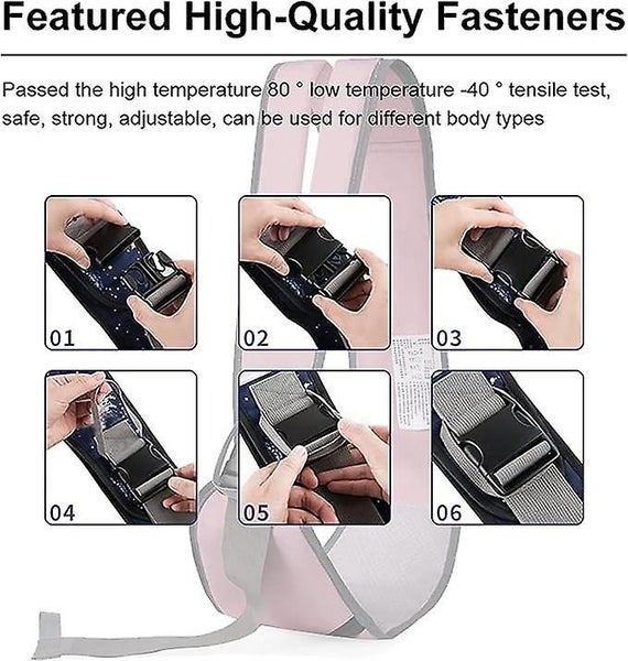 Reflective Strip Designer Baby Strap pink Portable Ergonomic Baby Strap Ad Carousel 2