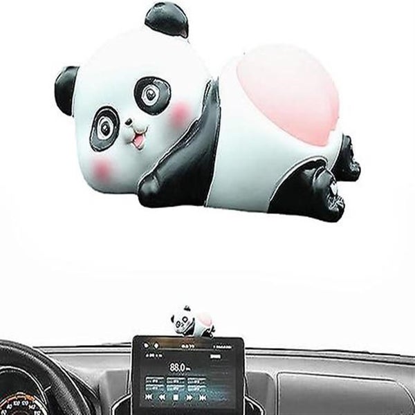 panda Dwarf Soft Squeeze Toy Decompression Car Decoration Decompression Dol Carousel 1