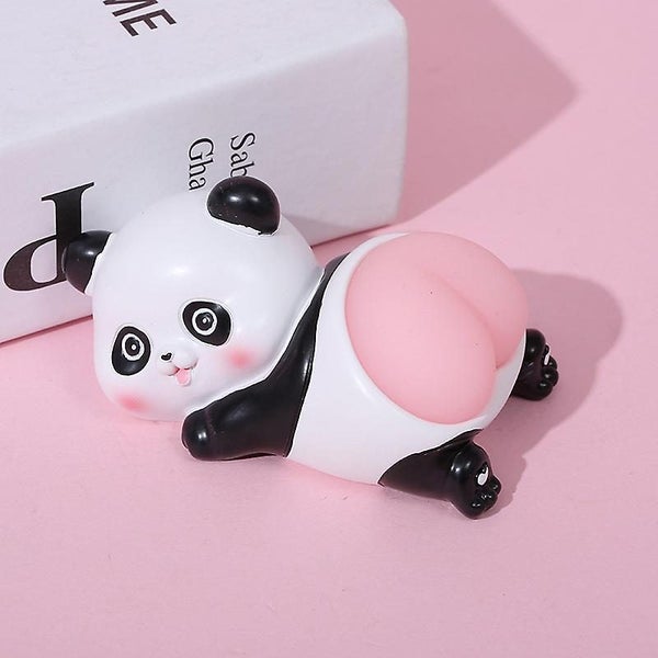 panda Dwarf Soft Squeeze Toy Decompression Car Decoration Decompression Dol Carousel 5