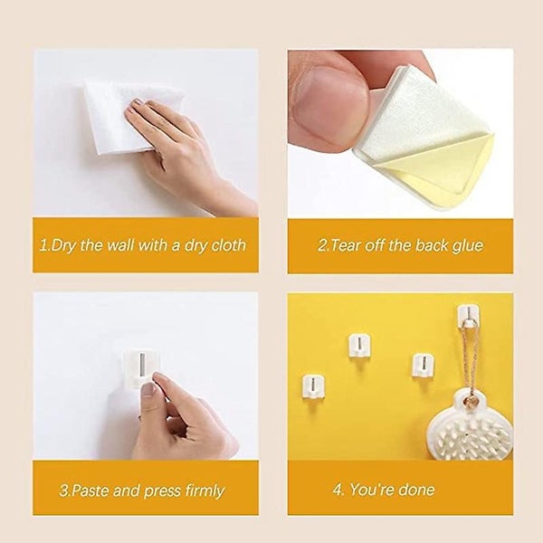 30x Adhesive Curtain Hooks For Curtain Rods Rods Adhesive Window Hooks Win Carousel 5